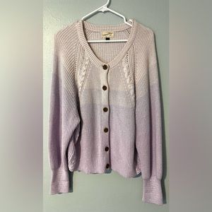 Universal Thread Women’s button up cardigan Size XL Purple pink Cotton/Viscose